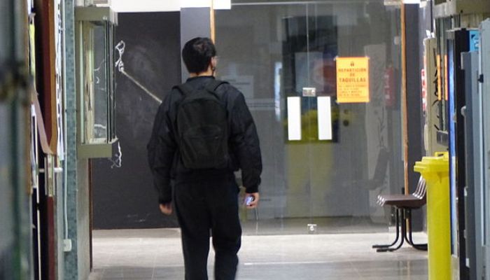 Un alumno en la Facultad de Bellas Artes de la UCM | Autor: Benjamín Núñez González
