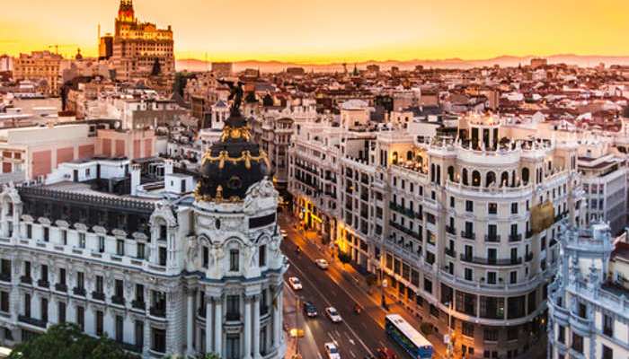 Vista aérea de Madrid