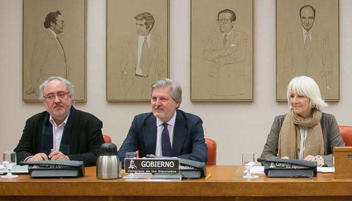 El ministro de Educación, Íñigo Méndez de Vigo, ayer en el Congreso | MECD
