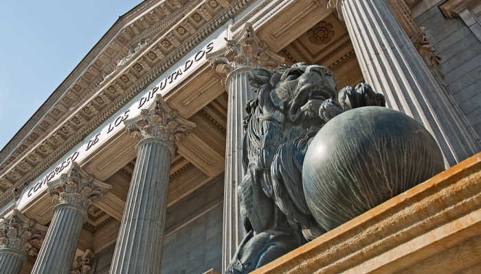 Vista del Congreso de los Diputados en Madrid | Por Juan Francisco Gallego Amador