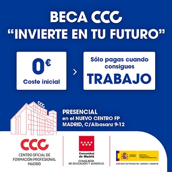 CCC lanza las becas “Invierte en tu futuro” para estudiar FP