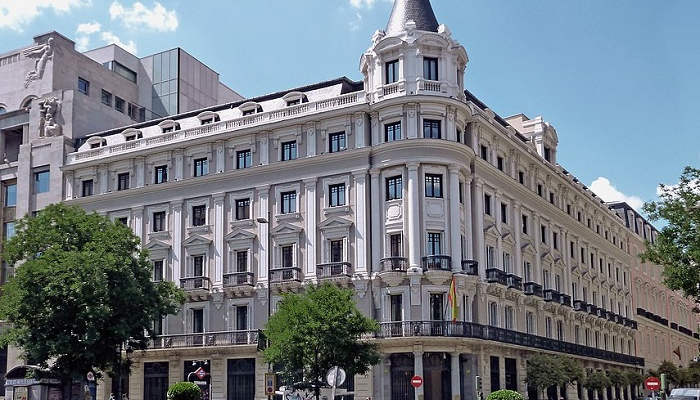 Building at 47 Calle de Alcala (street) in Centro District in Madrid (Spain), from the 1920's.
