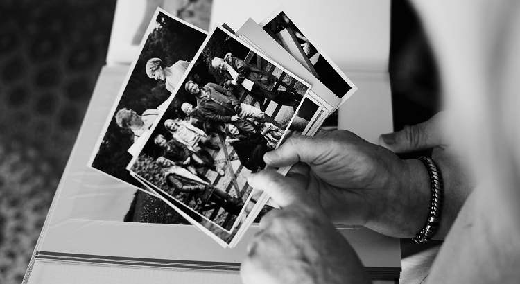 Álbum de fotos de recuerdo. 