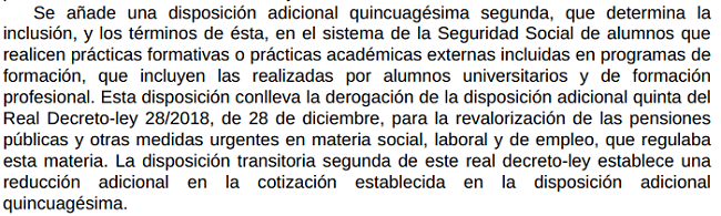 Los becarios cotizarán aunque las prácticas no sean remuneradas