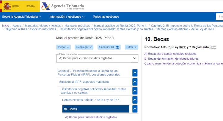 ¿Hay que declarar las becas en la Renta? Guía actualizada de la Agencia Tributaria
