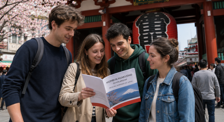 Jóvenes graduados españoles en Japón. 